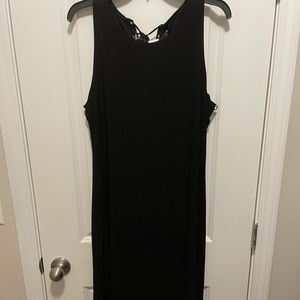 WHBM Black Dress Strappy Back